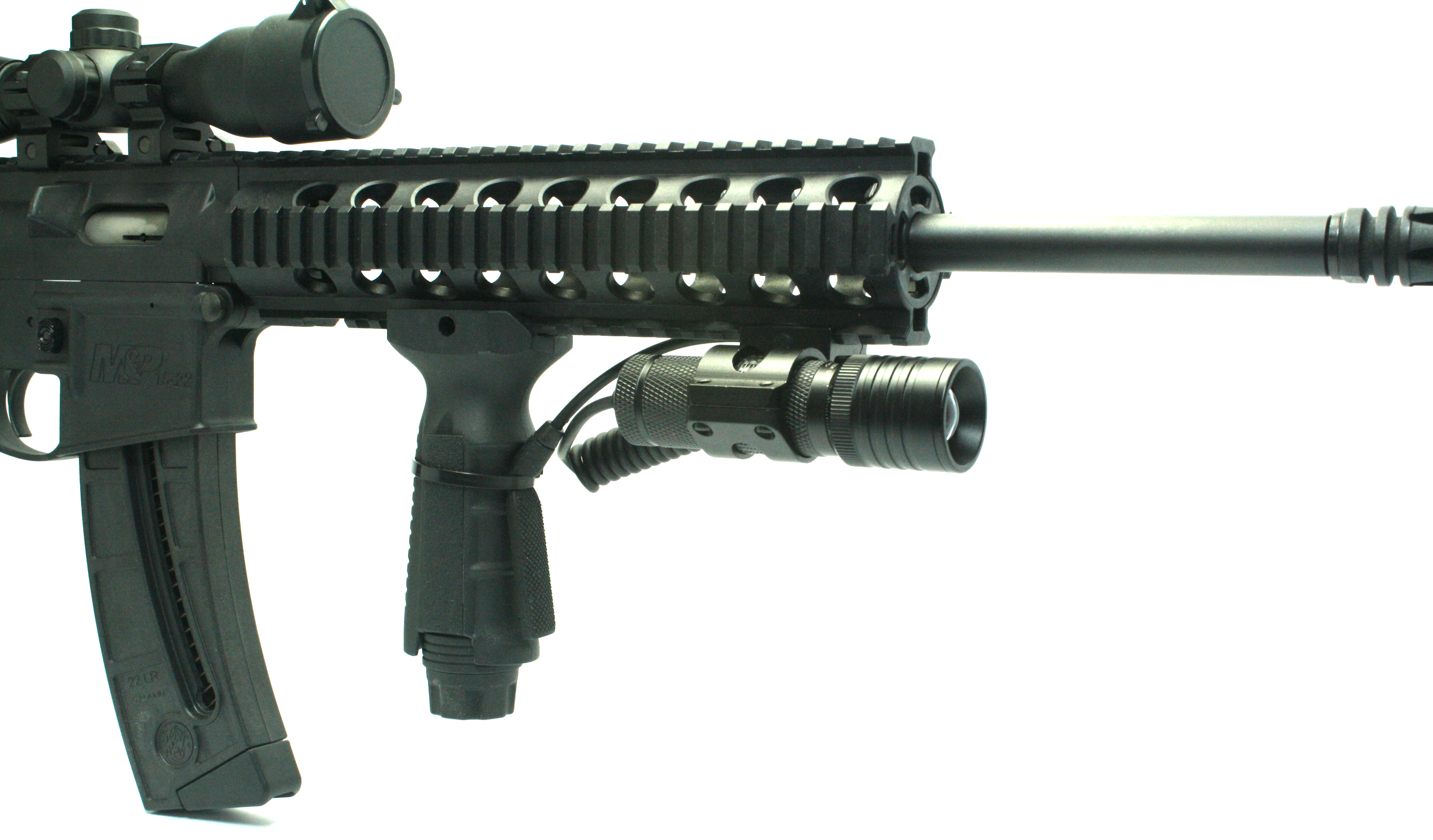 &quot;Tactical Flashlight For Rifle With Laser